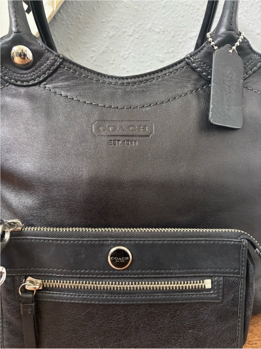 Coach Legacy Black Bleeker Tote and Legacy Wallet - Picture 14 of 14